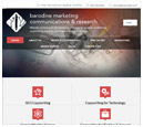 Tablet View of Barodine Marketing Communications & Research's Home Page in thumbnail
