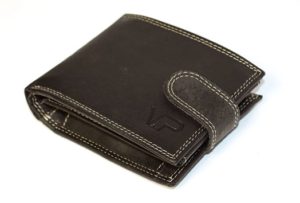 Closed wallet on a white background