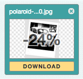 An example of image optimization where 24% of the file size was reduced