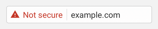 Not Secure warning in Chrome