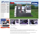 Desktop View of Samsung Machine Tools's Home Page in thumbnail