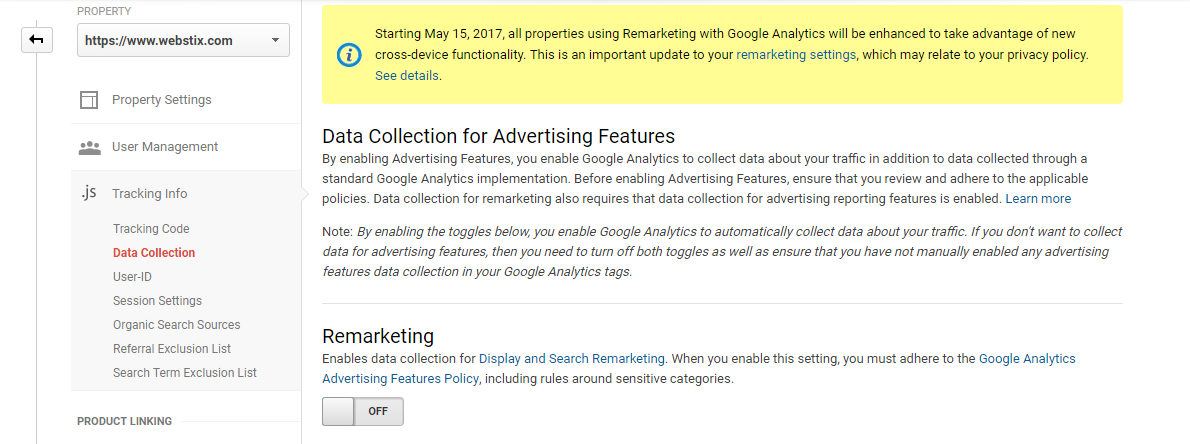 Google Analytics Remarketing Updates 2017