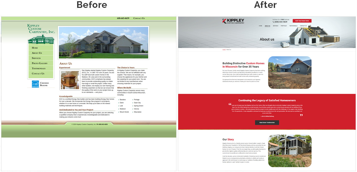 About Us - Before and After