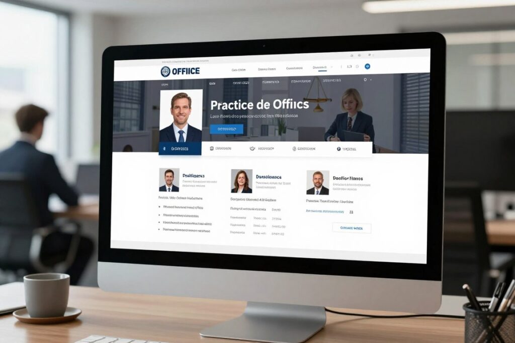 professional services firm website attorney office online presence