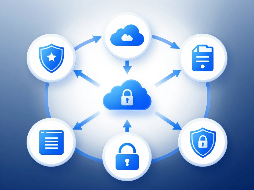 website backup process data protection illustration