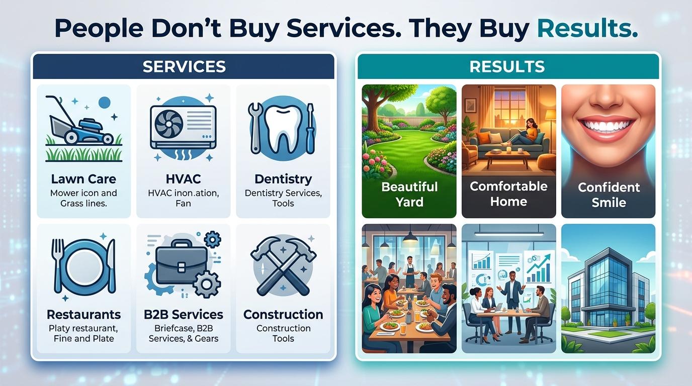People Don’t Buy Services. They Buy Results.